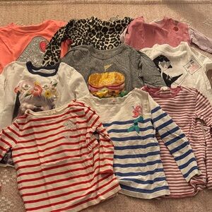 CREWCUTS LONG SLEEVE TOP BUNDLE 9 PIECES